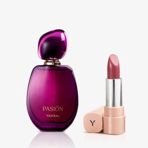 set pasión:parfum + labial color intenso rosa toscana